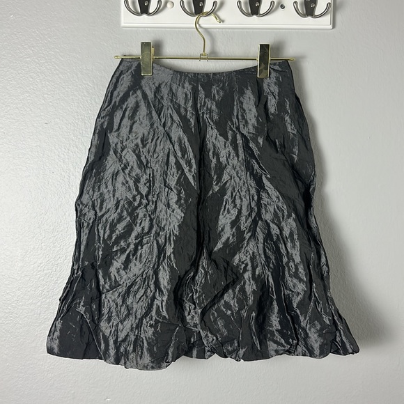 Ralph Lauren Black Label Metallic Silver Bubble Skirt - Picture 3 of 8